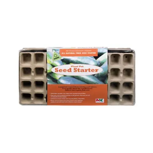 Plant Pot Seed Starter 11" H X 22" W Brown