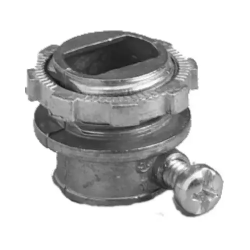 Conduit Fitting, Armor Cable Box Connector, 3/8-In pack of 5 Conduit Fitting, Armor Cable Box Connector, 3/8-In pack of 5