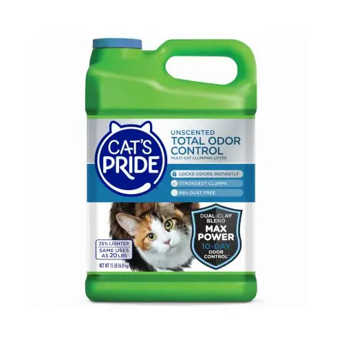 15 Lb. Multi-Cat Clumping Unscented Total Odor Control Cat Litter