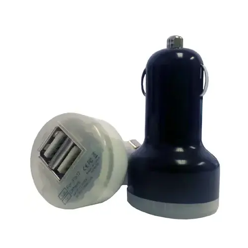 Dual USB Car Adapter Multicolored Dual USB Car Adapter Multicolored