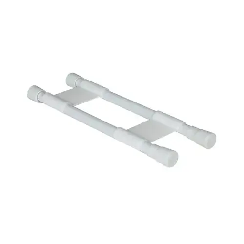 Extends 10 In. to 17 In. White Cupboard RV Storage Bar