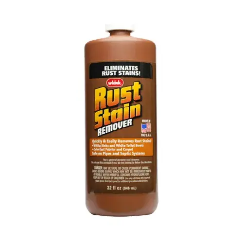 Rust Stain Remover, Liquid, Acrid, Clear, 32 oz, Bottle Rust Stain Remover, Liquid, Acrid, Clear, 32 oz, Bottle
