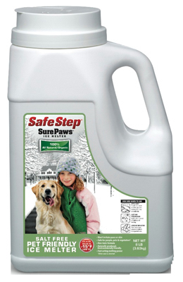 SAFESTEP 752780 Sure Paws 56708 Ice Melter, Crystal, White, Odorless, 8 lb Jug