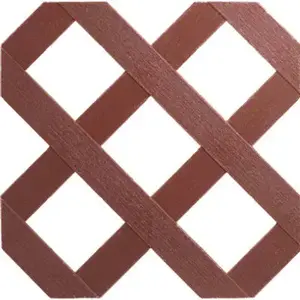 Grid Axcents 64703 Lattice Panel 48" W X 8 ft. L Adobe Plastic Adobe