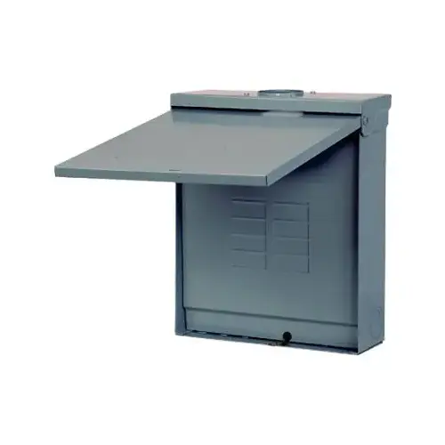 Murray EQ Load Center, 125 A, 8 -Space, 16 -Circuit, Main Lug, NEMA 3R Enclosure, Gray Murray EQ Load Center, 125 A, 8 -Space, 16 -Circuit, Main Lug, NEMA 3R Enclosure, Gray