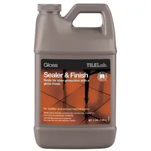 CUSTOM BUILDING PRODUCTS, INC. TLGLSSHG TileLab Sealer and Finish, Liquid, Clear, 0.5 gal, Bottle