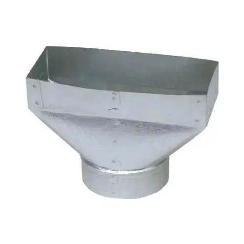 HVAC Register Boot, Galvanized, 30-Gauge, 3-1/4 x 10 to 4-In. HVAC Register Boot, Galvanized, 30-Gauge, 3-1/4 x 10 to 4-In.