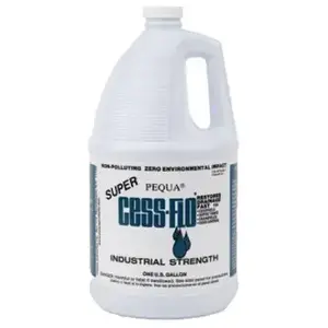 Pequa P-101-XCP4 CESS-FLO Series Septic Tank Cleaner, Liquid, Clear, Odorless, 1 gal Bottle - pack of 4