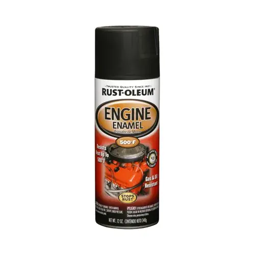 AUTOMOTIVE Engine Enamel Spray Paint, Black, 12 oz, Aerosol Can - pack of 6 AUTOMOTIVE Engine Enamel Spray Paint, Black, 12 oz, Aerosol Can - pack of 6