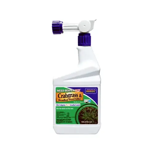 Crabgrass and Broadleaf Weed Killer, Liquid, Black/Brown, 1 qt Bottle - pack of 12 Crabgrass and Broadleaf Weed Killer, Liquid, Black/Brown, 1 qt Bottle - pack of 12