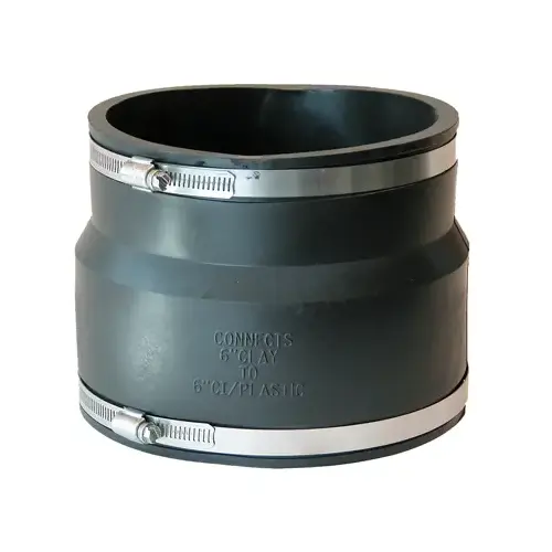 Flexible Coupling Schedule 40 6" Hub each X 6" D Hub PVC