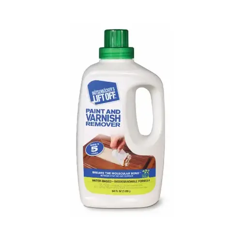 Paint and Varnish Remover, Liquid, Mild, Clear, 64 oz, Bottle Paint and Varnish Remover, Liquid, Mild, Clear, 64 oz, Bottle