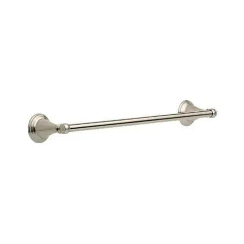 Towel Bar Windemere Brushed Nickel Silver 18" L Die Cast Zinc Brushed Nickel Towel Bar Windemere Brushed Nickel Silver 18" L Die Cast Zinc Brushed Nickel