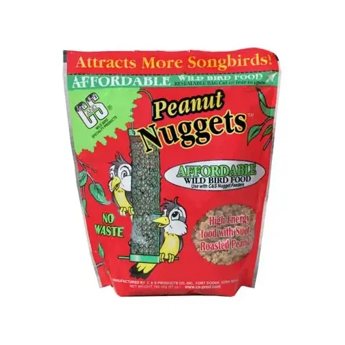 Nuggets Bird Food, High-Energy, Peanut Flavor, 27 oz Bag