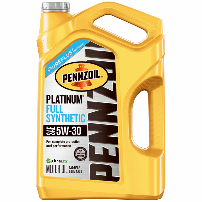 PENNZOIL 550046126 Motor Oil, 5W-30, 5 qt Bottle Amber