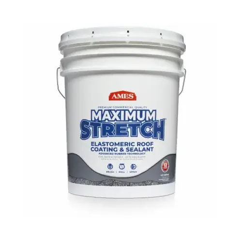 Roof Coating Maximum Stretch Bright White Acrylic Elastomeric Bright White