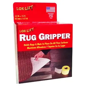 Lok-Lift 2515R Rug Gripper 2.5" W X 15 ft. L Reversible Scrim Indoor White