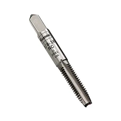 Fractional Taps (HCS), 3/8 in-16 NC, Chamfer - 3 to 5 Threads, Bulk Fractional Taps (HCS), 3/8 in-16 NC, Chamfer - 3 to 5 Threads, Bulk