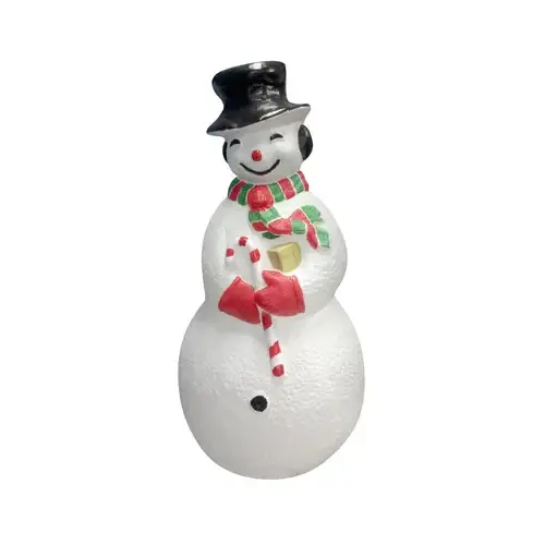 Indoor Christmas Decor Multicolored Snowman Blow Mold Multicolored