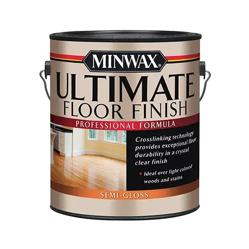 Ultimate Floor Finish Paint, Semi-Gloss, Liquid, Crystal Clear, 1 gal, Can Ultimate Floor Finish Paint, Semi-Gloss, Liquid, Crystal Clear, 1 gal, Can