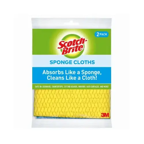 Sponge Cloths Delicate, Light Duty For All Purpose 6.8" L White - pack of 24 Sponge Cloths Delicate, Light Duty For All Purpose 6.8" L White - pack of 24