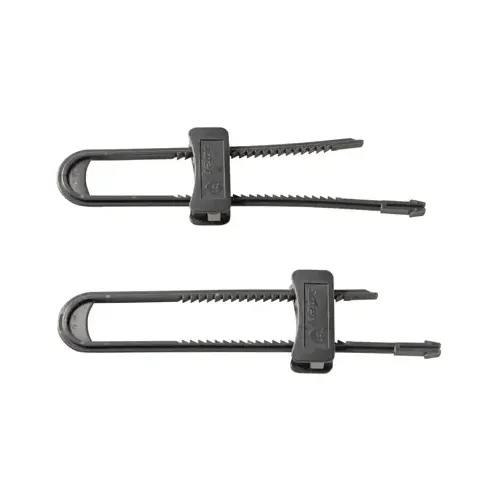 Black Double Door Cabinet Slide Lock (2-Pack) Pair