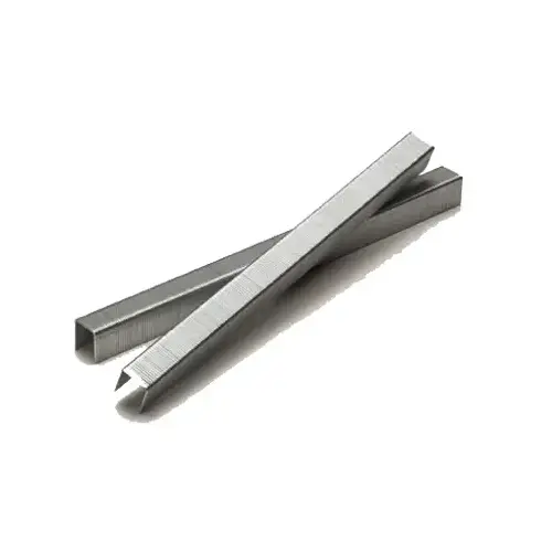 Wire Staple, 1/4 in W Crown, 1 in L Leg, 18 Gauge, Galvanized Steel Gray - pack of 5000 Wire Staple, 1/4 in W Crown, 1 in L Leg, 18 Gauge, Galvanized Steel Gray - pack of 5000