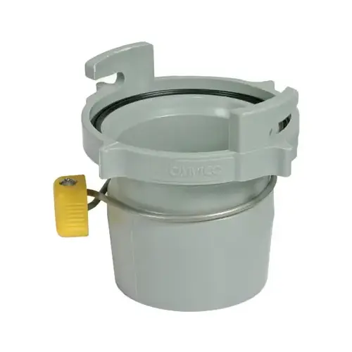 Easy Slip Hose Adapter, 3 in ID Gray Easy Slip Hose Adapter, 3 in ID Gray