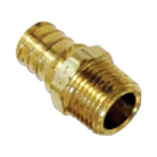 25 Pack, Male adapter. 1/2" Lead Free Brass Barb Insert x 1/2" Male Pipe Thread Adapter, BARBXMNPT