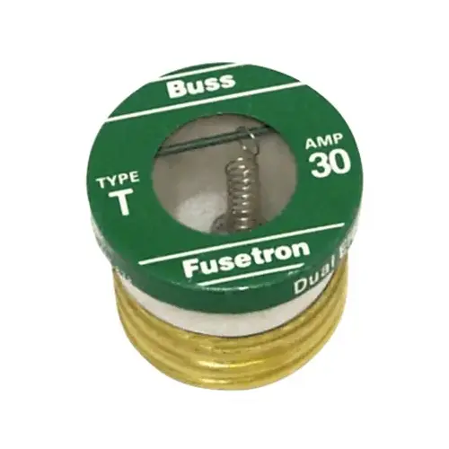 Plug Fuse, 20 A, 125 V, 10 kA Interrupt, Plastic Body, Low Voltage, Time Delay Fuse - pack of 16 Plug Fuse, 20 A, 125 V, 10 kA Interrupt, Plastic Body, Low Voltage, Time Delay Fuse - pack of 16