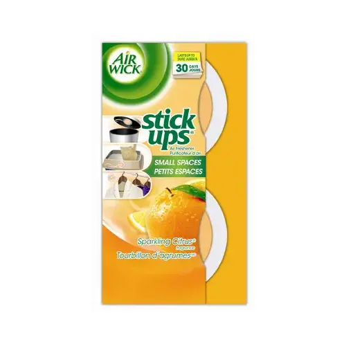 Air Freshener Stick Ups Sparkling Citrus Scent 1.05 oz Solid Air Freshener Stick Ups Sparkling Citrus Scent 1.05 oz Solid