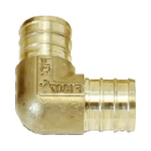 Pipe Elbow, 3/4 in, Barb, 90 deg Angle, 200 psi Pressure Pipe Elbow, 3/4 in, Barb, 90 deg Angle, 200 psi Pressure