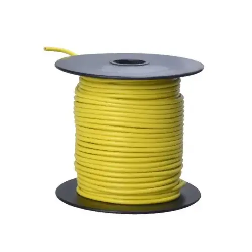 Primary Wire, 16 AWG Wire, 1-Conductor, 60 VDC, Copper Conductor, Yellow Sheath, 100 ft L Primary Wire, 16 AWG Wire, 1-Conductor, 60 VDC, Copper Conductor, Yellow Sheath, 100 ft L
