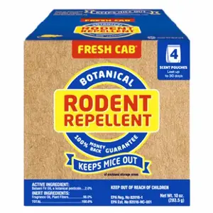 Fresh Cab FC4P36D6 Animal Repellent Fresh Cab Pouch For Rodents 2.5 oz
