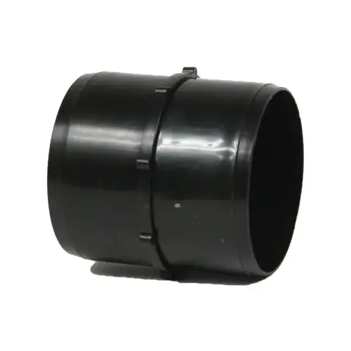 Hose Coupler, 2 in ID, Slip Joint, 50 psi Pressure, ABS, Black Hose Coupler, 2 in ID, Slip Joint, 50 psi Pressure, ABS, Black