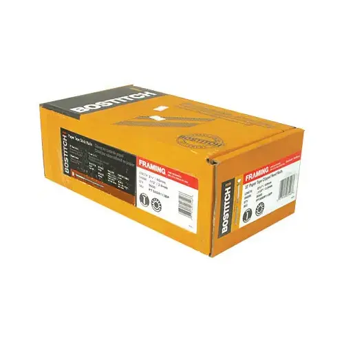 Framing Nail, 2-1/2 in L, Steel, Bright, Clipped Head, Ring Shank - pack of 5000 Framing Nail, 2-1/2 in L, Steel, Bright, Clipped Head, Ring Shank - pack of 5000