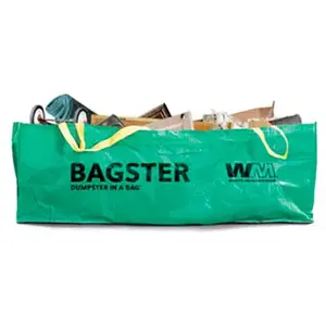 WM 3CUYD-XCP10 Trash Bags Bagster 606 gal Open Green - pack of 10