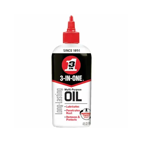 4 Oz. Drip Can Multi-Purpose Lubricant Clear Amber