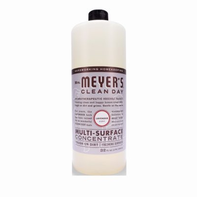 Mrs. Meyer's 11440 Clean Day Cleaner Concentrate, 32 oz Bottle, Liquid, Lavender