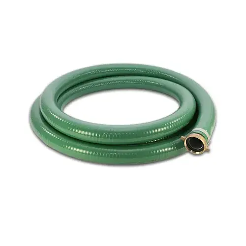 Water Suction & Discharge Hose, Green, 2 In. x 20 Ft. Water Suction & Discharge Hose, Green, 2 In. x 20 Ft.
