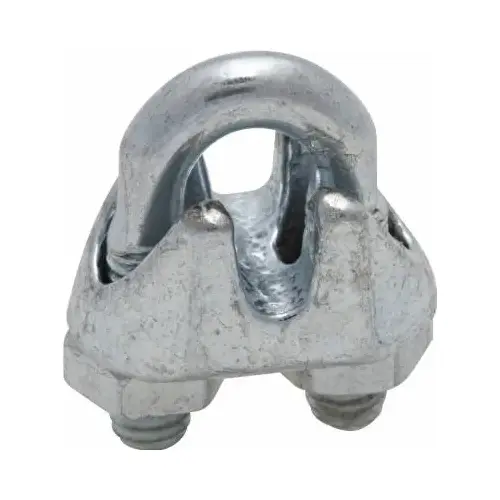 V4230 3/8" Wire Cable Clamp Stainless Steel Finish - pack of 3 V4230 3/8" Wire Cable Clamp Stainless Steel Finish - pack of 3