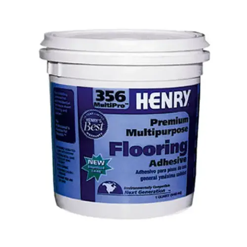 356C MultiPro Carpet and Sheet Adhesive, Paste, Mild, Pale Yellow, 1 qt Pail 356C MultiPro Carpet and Sheet Adhesive, Paste, Mild, Pale Yellow, 1 qt Pail