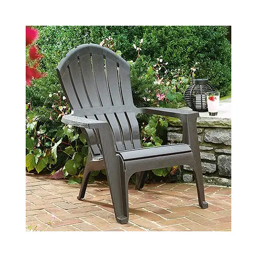 Chair RealComfort Earth Brown Polypropylene Frame Adirondack