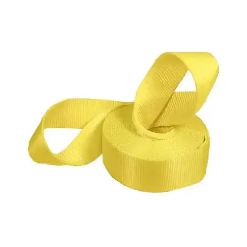 Recovery Strap, 15,000 lb, 2 in W, 20 ft L, Hook End, Nylon, Yellow