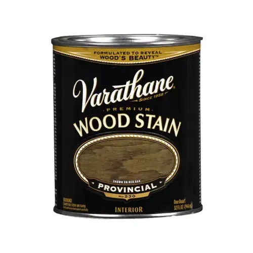 Wood Stain Semi-Transparent Provincial Oil-Based Urethane Modified Alkyd 1 qt Provincial Wood Stain Semi-Transparent Provincial Oil-Based Urethane Modified Alkyd 1 qt Provincial
