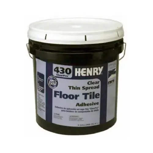 430 ClearPro Floor Adhesive, Paste, Mild, Clear, 4 gal Pail