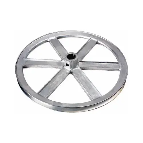 -1/2 V-Groove Pulley, 1/2 in Bore, 6 in OD, 3-Groove, 5-3/4 in Dia Pitch, 1/2 in W x 11/32 in Thick Belt -1/2 V-Groove Pulley, 1/2 in Bore, 6 in OD, 3-Groove, 5-3/4 in Dia Pitch, 1/2 in W x 11/32 in Thick Belt