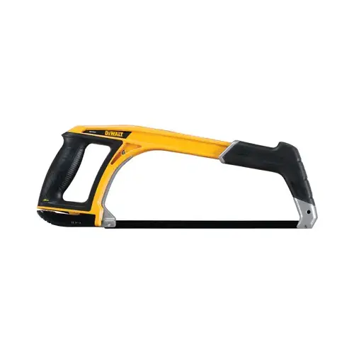 Hacksaw, 12 in Hacksaw, 6 in Reciprocating L Blade, 8 TPI, Bi-Metal Blade, 4-3/4 in D Throat Black/Yellow Hacksaw, 12 in Hacksaw, 6 in Reciprocating L Blade, 8 TPI, Bi-Metal Blade, 4-3/4 in D Throat Black/Yellow