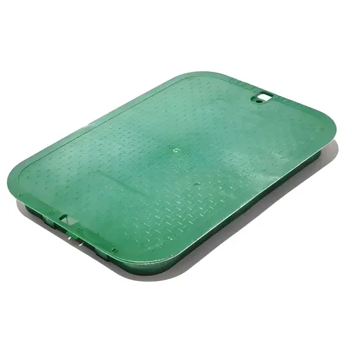 Valve Box Cover 11-5/8" W X 2" H Rectangular Green Green