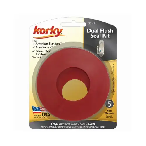 Flush Valve Seal Kit for Dual Flush Valve Seals (3-Pack) Red Flush Valve Seal Kit for Dual Flush Valve Seals (3-Pack) Red